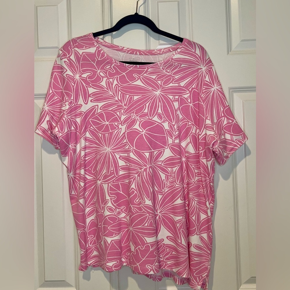 Kim Rogers women's short-sleeve top XL. NWOT
